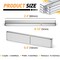 Neodymium Magnet, 6 Pack Bar Magnets Strong Heavy Duty Magnets with Adhesive Backing, Magnetic Strip Rare Earth Magnet for Crafts, Refrigerator, Door, Science- 60 x 10 x 3 mm, Silver